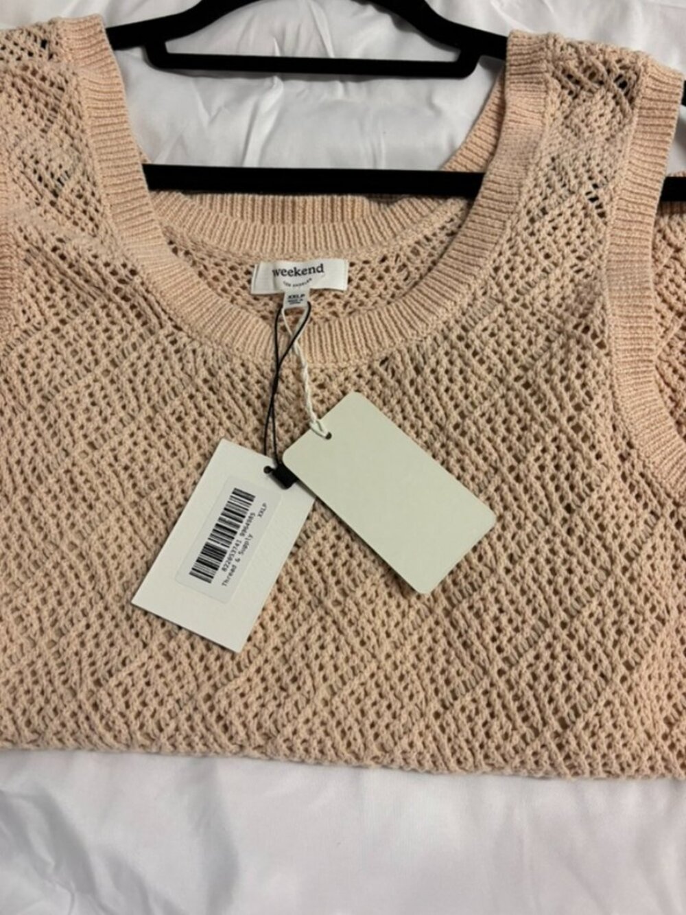 Weekend Los Angeles Bailey Square Neck Knit Top Size XXL Petite NWT - Picture 4 of 7